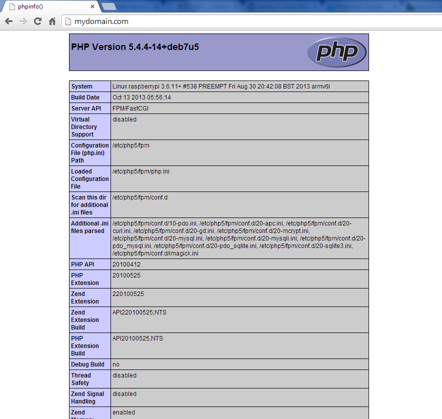 package php5 has no installation candidate raspberry pi